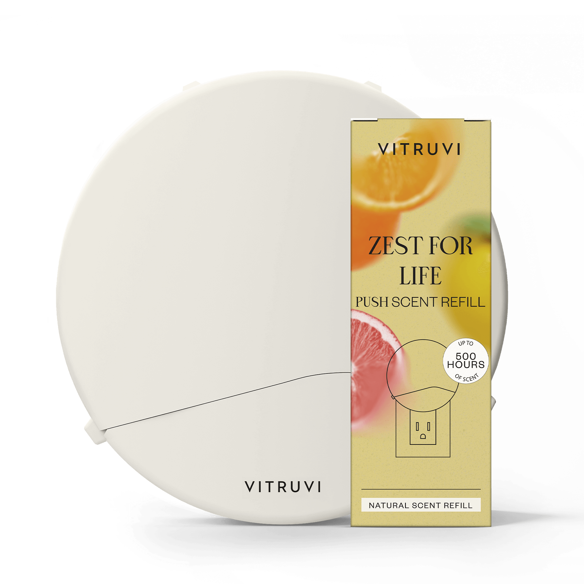 Push Plug-in Wall Diffuser – Starter Kit with Zest for Life Refill ...