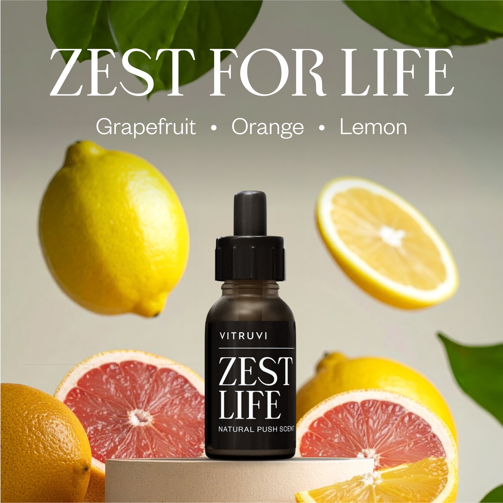 Push Plug-in Wall Diffuser – Starter Kit with Zest for Life Refill
